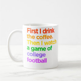 College Football samedi tasse de café
