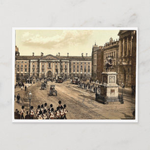 College Green. Dublin. Co. Dublin, Irland klassisc Postkarte