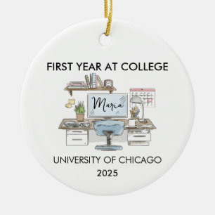 College-Schmuck, Erstsemester-Weihnachten, Neu Keramik Ornament