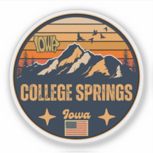 College Springs, Iowa, Vereinigte Staaten Aufkleber