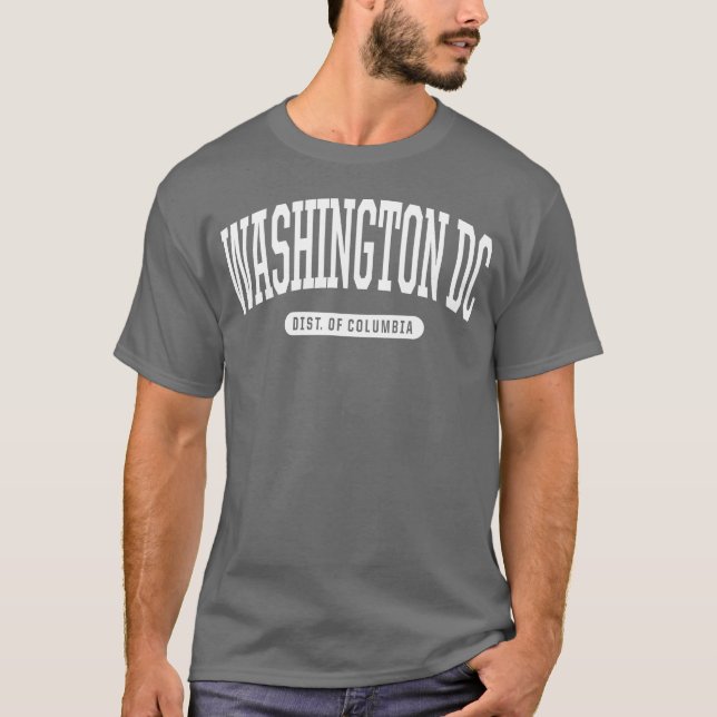 College Style Washington Dc District Of Columbia g T-Shirt (Vorderseite)