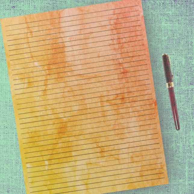 Collegeblock | Vintag Orangengelbe Farbe Notizblock (Von Creator hochgeladen)