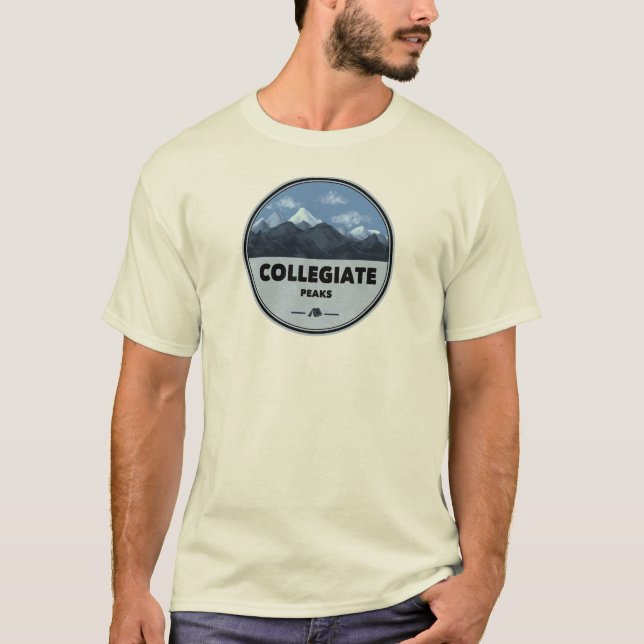 Collegiate Peaks Colorado Camping T-Shirt (Vorderseite)