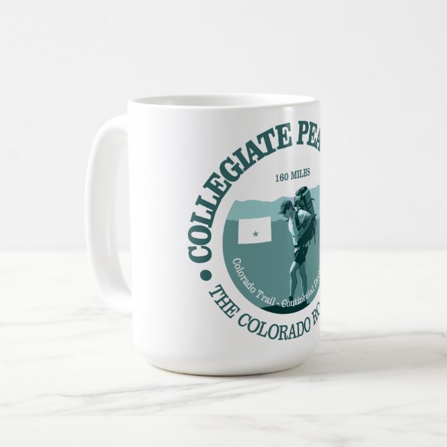 Collegiate Peaks Loop (T) Kaffeetasse (Vorderseite Links)