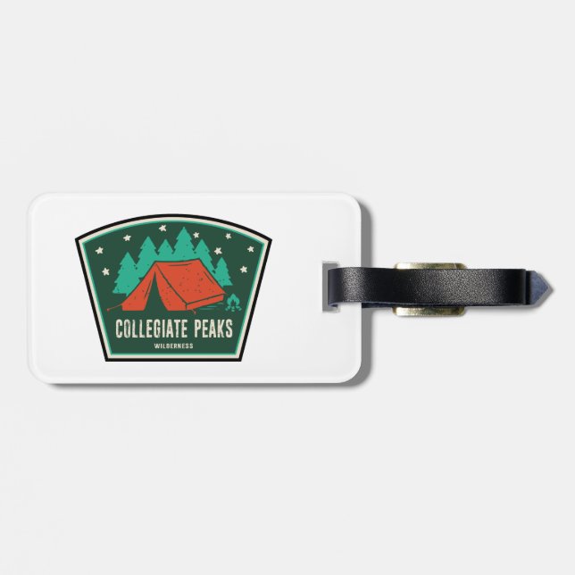 Collegiate Peaks Wilderness Colorado Camping Gepäckanhänger (Rückseite horizontal)