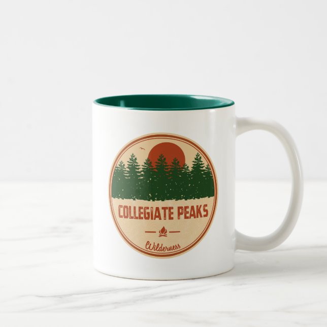 Collegiate Peaks Wilderness Colorado Zweifarbige Tasse (Rechts)