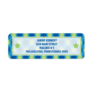 Collegiate Style Blue & Green Raute