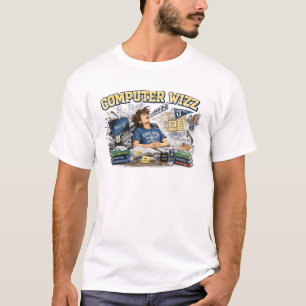 Collegium-Unsinn "Computer-Zauberer" T-Shirt