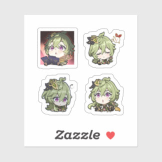 Collei Genshin Impact 4er Stickerbogen Extra Aufkleber