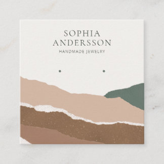 Coller une carte d'affichage de paysage abstraite