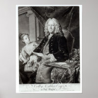 Colley Cibber 1758, eingraviert durch Edward Fishe