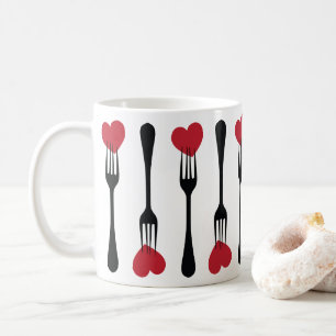 Collez une fourchette dans ma tasse de coeur