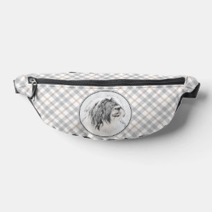 Collie à poils Beardie Black Dessin mignon Chien A
