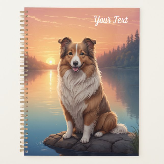 Collie am See Planer (Vorderseite)