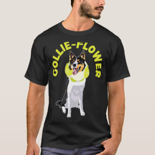 Collie Blume Hund Welpe Paw Liebe Border Collie 1 T-Shirt