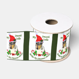 Collie Christmas Merry Ripsband