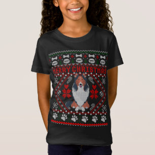 Collie Dog Frohe Weihnachten Ugly Sweater Funny Ge T-Shirt
