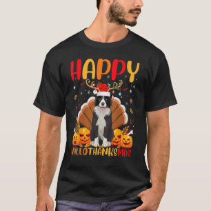 Collie Dog Happy Collie Hellothanksmas T-Shirt