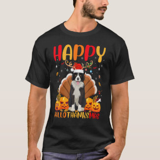 Collie Dog Happy Collie Hellothanksmas T-Shirt