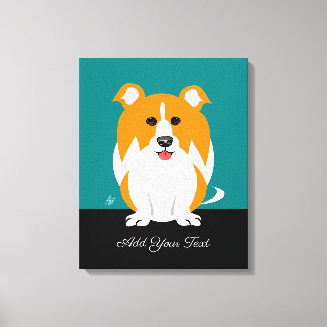 Collie Dog Leinwanddruck (Vorderseite)