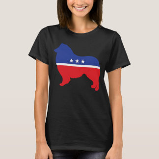 Collie Dog Politisches Symbol Wahl Mascot T-Shirt