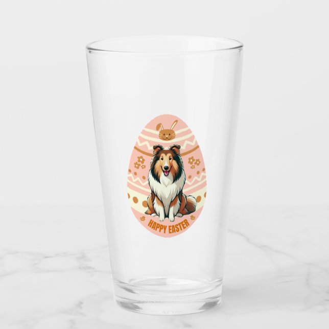 Collie-Ei Glas (Vorderseite)
