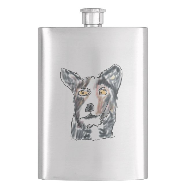 Collie Flachmann (Vorderseite)