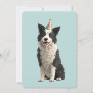 Collie Geburtstagsfeier Einladung