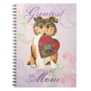Collie Heart Mama Notizblock