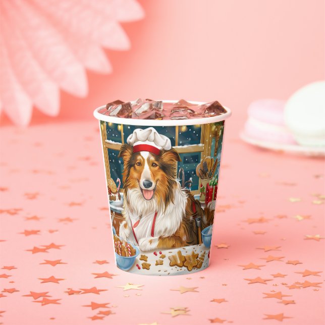 Collie Holiday Baking: Feierliche Weihnachten Pappbecher (Insitu)