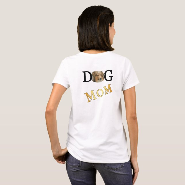 Collie Hund Mama 2 T-Shirt (Schwarz voll)