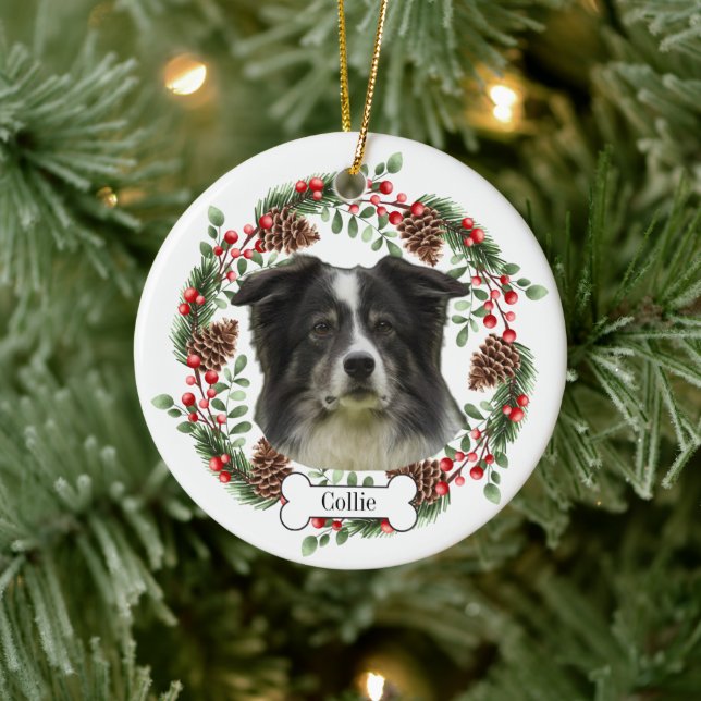 Collie Hund Personalisiert Pet Ornament (Baum)