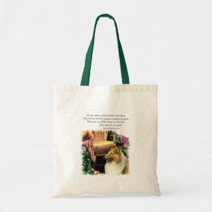 Collie-Kunst-Geschenk-rauer Zobel Tragetasche