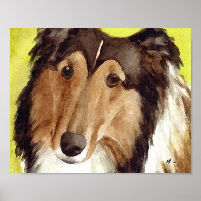Collie-Kunst Poster (Vorne)