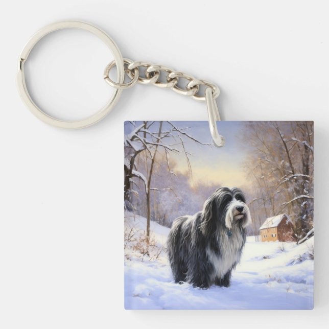 Collie Laisser Il Neige Noël (Devant)