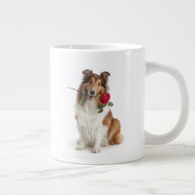 Collie Love Jumbo-Tasse (Rechts)