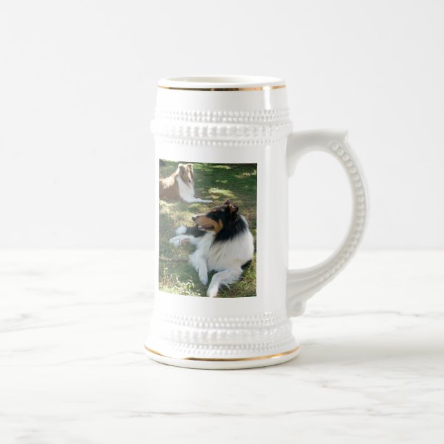 COLLIE LOVERS STEIN BIERGLAS (Rechts)