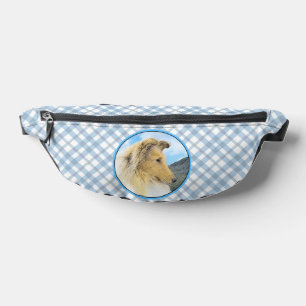 Collie Malerei Rauher Sable Merle Originale Hunde  Bauchtasche