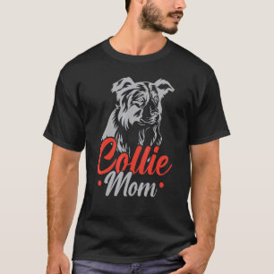 Collie-Mama Border Collie Hund  Welpe Pfote Liebe T-Shirt