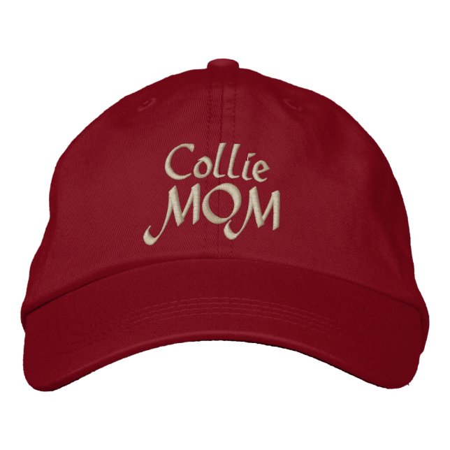Collie MAMA Geschenke Bestickte Kappe (Vorderseite)