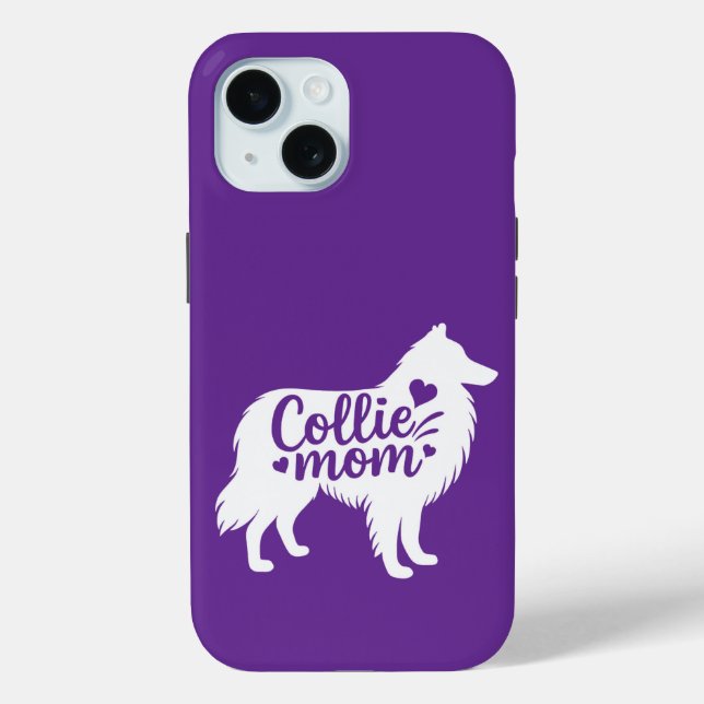 Collie Mama Handy Case (Rückseite)