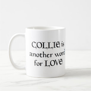 collie mot café tasse
