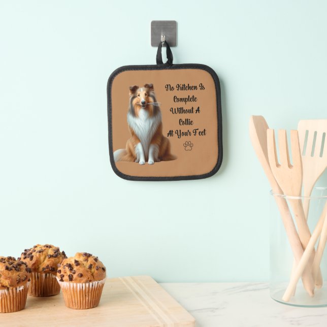 Collie Oven Mitt Topflappen (Insitu (Hängend))