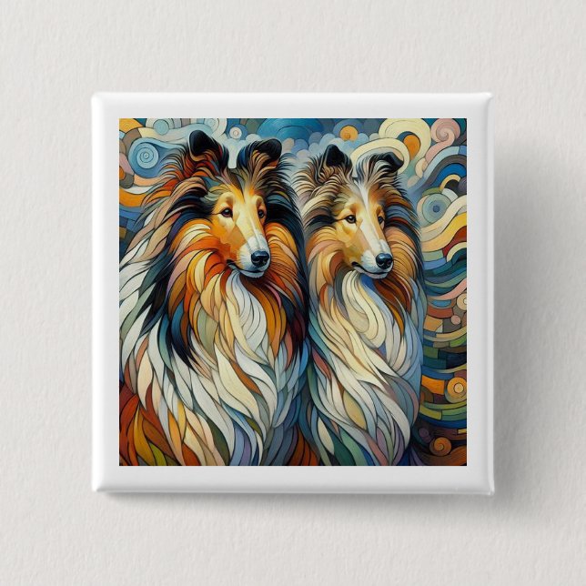 Collie Paw Casso  Button (Vorderseite)