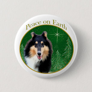 Collie (rau) Peace Button