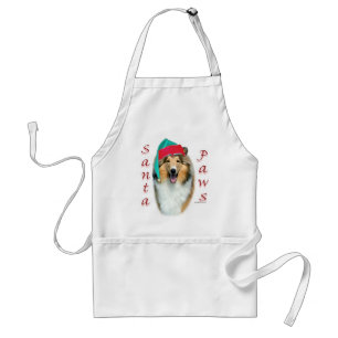 Collie (rau) Santa Paws Schürze