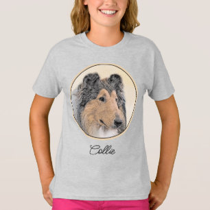 Collie (Rough) Malerei - Niedlich Original Hunde A T-Shirt