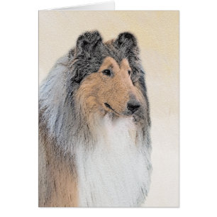 Collie (Rough) Malerei - Niedliche Original Hunde 