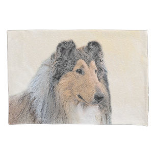 Collie (Rough) Malerei - Niedliche Original Hunde Kissenbezug
