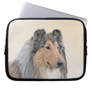 Collie (Rough) Malerei - Niedliche Original Hunde  Laptopschutzhülle